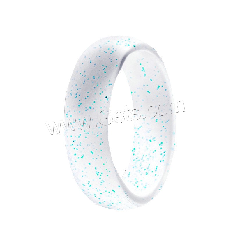 Silicone Finger Ring, Unisex & different size for choice, more colors for choice, 5.7mm, Sold By PC