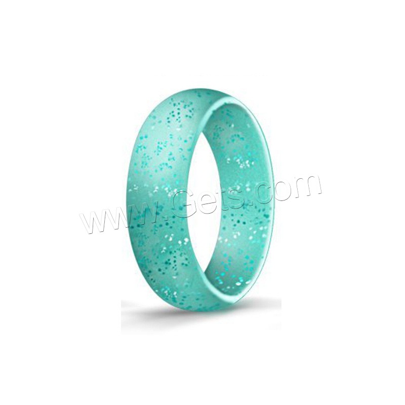 Silicone Finger Ring, Unisex & different size for choice, mixed colors, 2.7mm, 10PCs/Set, Sold By Set
