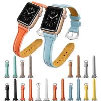 Cuir bracelet de montre, avec acier inoxydable, pour montre apple & unisexe & normes différentes pour le choix, plus de couleurs à choisir Environ 8 pouce, Vendu par PC