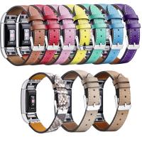 Leather Watch Band, with Zinc Alloy, for Fitbit charge 2 & Unisex & adjustable Approx 9 Inch 