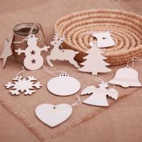 Wood Christmas Hanging Ornaments, Christmas jewelry 