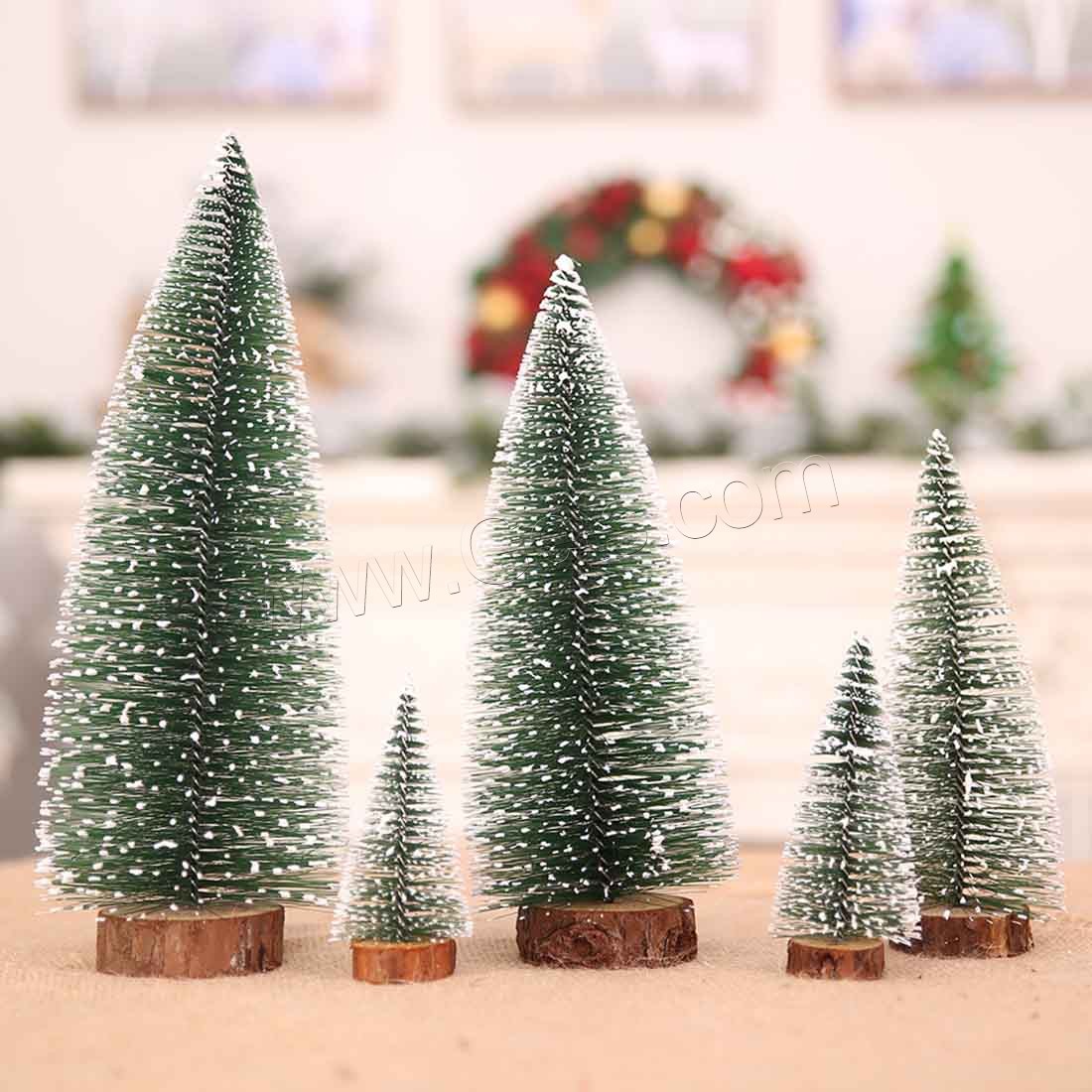 Groß Weihnachtsbaum zu schmücken Ihr Haus, Holz, Mini & Weihnachtsschmuck & verschiedene Größen vorhanden, grün, verkauft von PC
