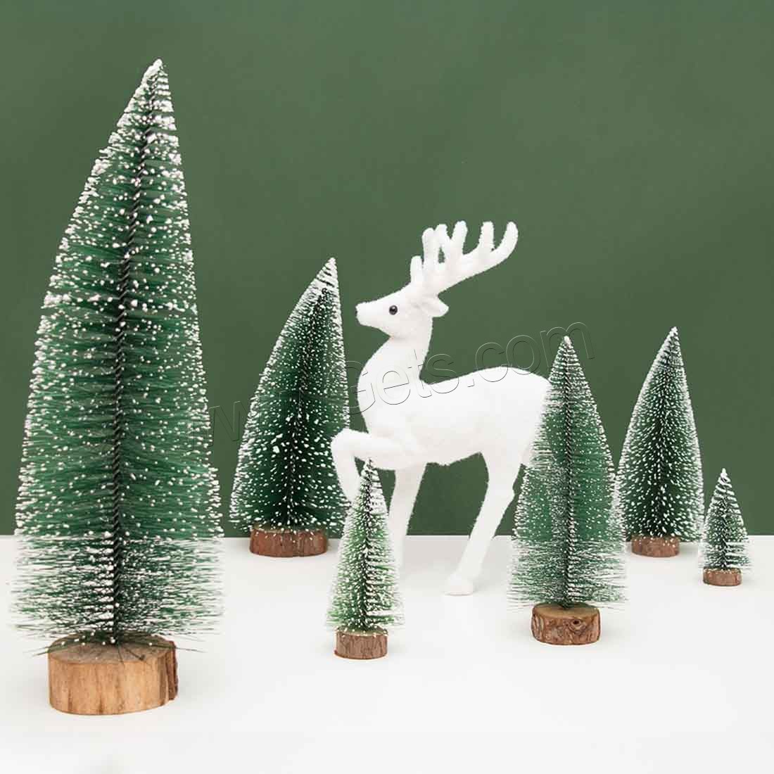 Groß Weihnachtsbaum zu schmücken Ihr Haus, Holz, Mini & Weihnachtsschmuck & verschiedene Größen vorhanden, grün, verkauft von PC
