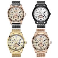 Bracelets de montre pour hommes, Acier inoxydable 304, avec cadran en alliage de zinc & verre, mouvement japonais, Placage, Résistant & imperméable, plus de couleurs à choisir Environ 7.4-9.4 pouce, Vendu par PC