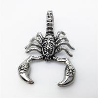 Stainless Steel Animal Pendants, Scorpion, gold color plated, for man & blacken Approx 2-4mm 