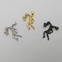 Stainless Steel Pendants, Character, plated, Unisex & blacken Approx 2-4mm 