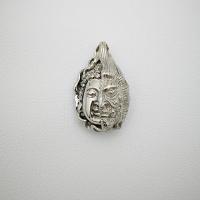 Stainless Steel Pendants, Face, gold color plated, Unisex & blacken Approx 2-4mm 