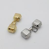 Stainless Steel Pendants, Barbell, gold color plated, Unisex Approx 2-4mm 
