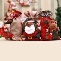 Stoff Christmas Gift Bag, Weihnachtsschmuck & verschiedene Stile für Wahl, 400x270mm, verkauft von PC