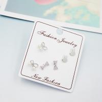 Brass Stud Earring Set, sterling silver post pin, for woman   