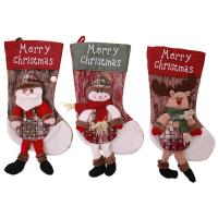 Купить Рождественский чулок и держатель для вашей мантии, ткань, Рождественские украшения & разные стили для выбора продается PC