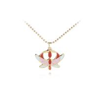 Enamel Zinc Alloy Necklace, with 1.9lnch extender chain, Dragonfly, gold color plated, ball chain & for woman Approx 17.7 Inch 