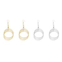 Zinc Alloy Drop Earring, Donut, plated, for woman & hollow 