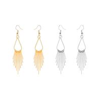 Fashion Fringe Earrings, Zinc Alloy, plated, for woman 