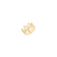 Zinc Alloy Finger Ring, Crown, gold color plated, adjustable & for woman, 10mm, US Ring .5 