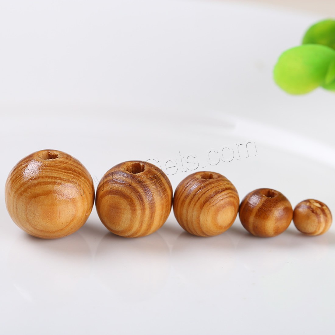 Original Wood Beads, Round, different size for choice, original color, Hole:Approx 1mm, Sold By Bag