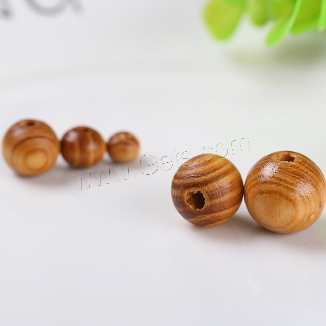Original Wood Beads, Round, different size for choice, original color, Hole:Approx 1mm, Sold By Bag