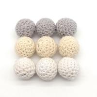 Wood Beads, with Cotton Thread, Round, DIY 20mm Approx 1mm 