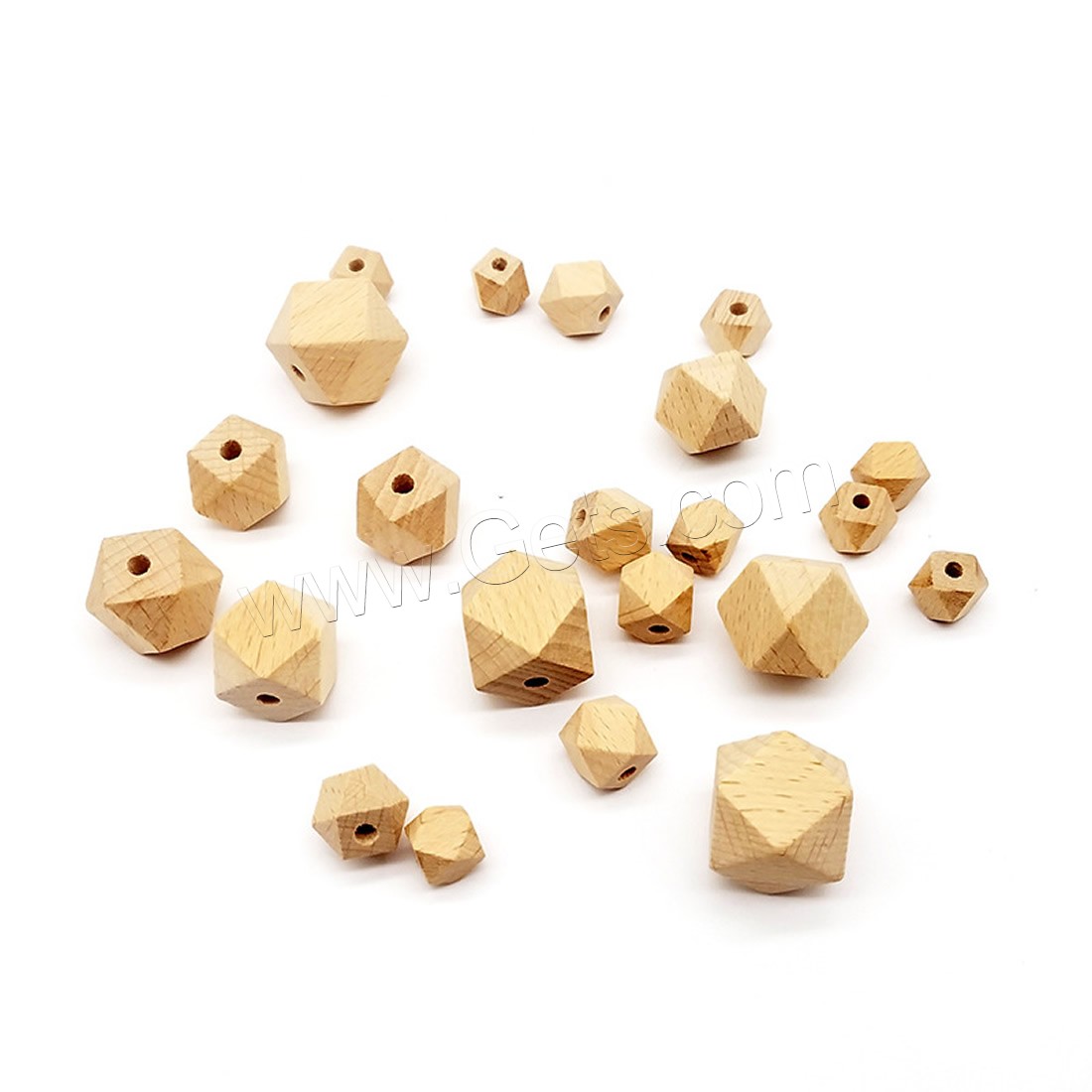 Perles en bois d'origine, DIY & normes différentes pour le choix, couleur originale, Trou:Environ 1mm, 100PC/sac, Vendu par sac