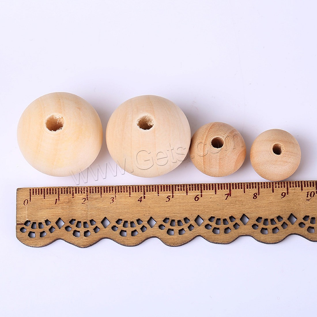 Perles en bois d'origine, ovale, DIY & normes différentes pour le choix, couleur originale, Trou:Environ 1mm, Vendu par sac