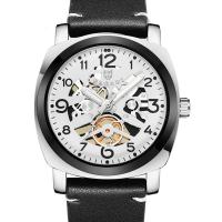 Men Wrist Watch, Leather, with zinc alloy dial & Glass, Japanese movement, plated, hardwearing & for man & waterproof & luminated Approx 7.4-9.4 Inch 