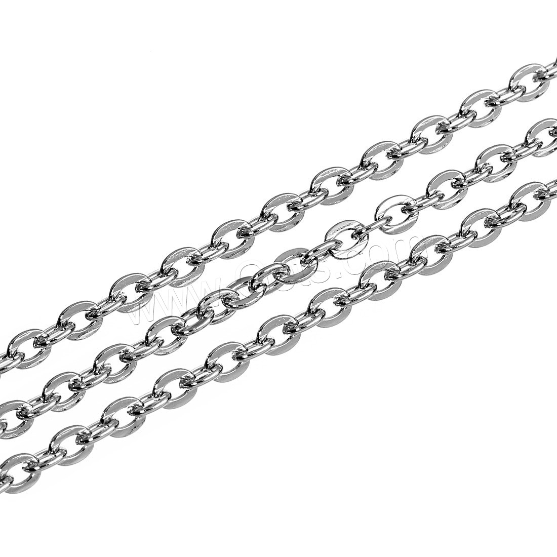 Stainless Steel Chain Jewelry, with plastic spool, different size for choice, original color, Approx 10Yards/Spool, Sold By Spool