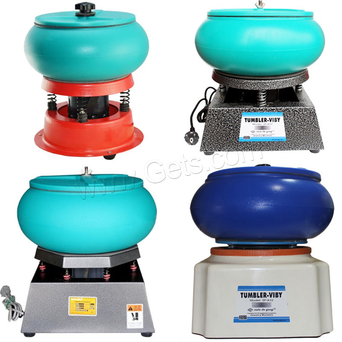Iron Jewelry Vibratory Tumbler, with Rubber & Brass, durable & Different Voltages For Choice & different size for choice, Sold By PC