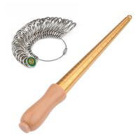 Brass Measuring Ring Set, Measuring Ring & Ring Mandrel, with Plastic, American Standard Ring Size & durable, 292mm 