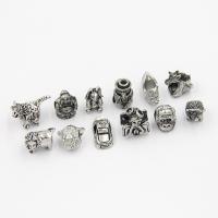 Stainless Steel Large Hole Beads & blacken Approx 3-4mm 