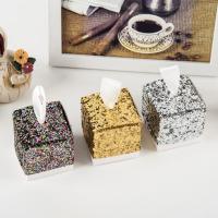 Papier Hochzeit-Candy-Box, mit Satinband, nachhaltiges, keine, 50x50x50mm, verkauft von PC