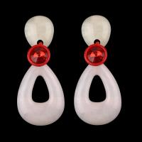 Acryl Tropfen Ohrring, Edelstahl Stecker, für Frau, keine, 29x65mm, verkauft von Paar