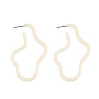 Zinc Alloy Stud Earring, with Acrylic, stainless steel post pin, plated, for woman, lead & cadmium free 