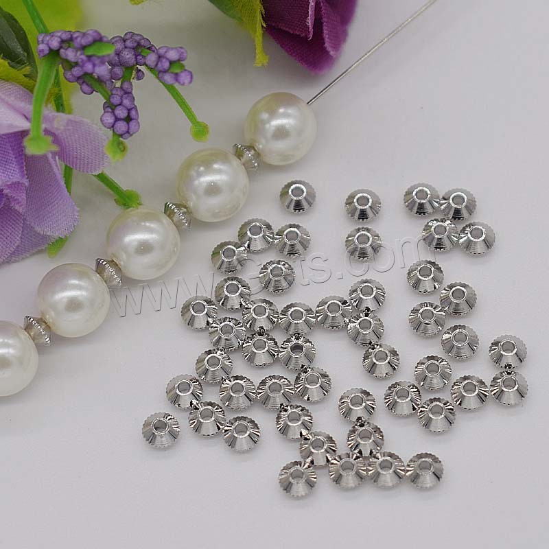 Entretoise de perles en laiton, Placage, normes différentes pour le choix, plus de couleurs à choisir, Trou:Environ 0.5-1mm, Vendu par PC