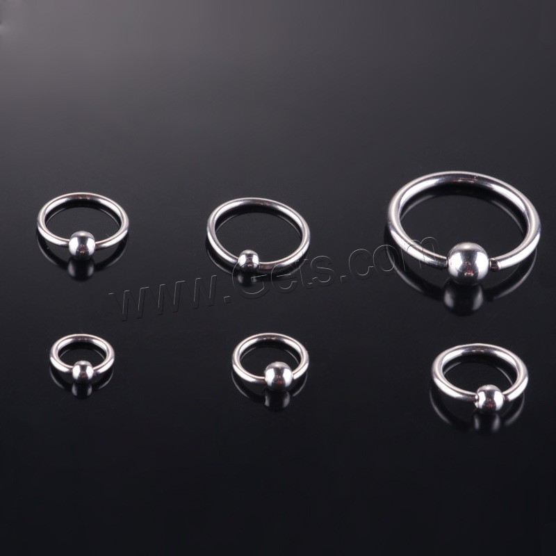 Titanium Steel Nose Piercing Jewelry, Unisex & different size for choice, original color, Sold By PC