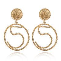 Zinc Alloy Drop Earring, stainless steel post pin, for woman, lead & cadmium free, 75mm 