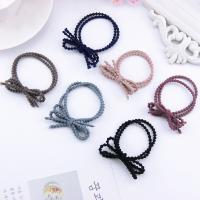 Elastic Hair Band, Polyester, Bowknot, durable & for woman 160mm 