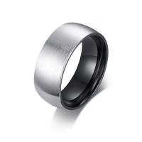 Men Stainless Steel Ring in Bulk, plated & brushed & for man, 8mm, 2mm 