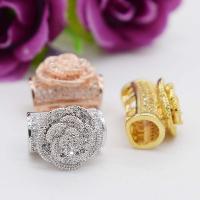 Brass Curved Tube Beads, plated, micro pave cubic zirconia Approx 4-5mm 