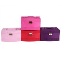 Multifunctional Jewelry Box, Suede, Cube, multilayer 