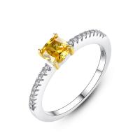 metal anillo, con Cristal austriario, chapado en platina real, diverso tamaño para la opción & micro arcilla de zirconia cúbica & para mujer & facetas, libre de níquel, plomo & cadmio, 3.5x3.5mm, Vendido por UD
