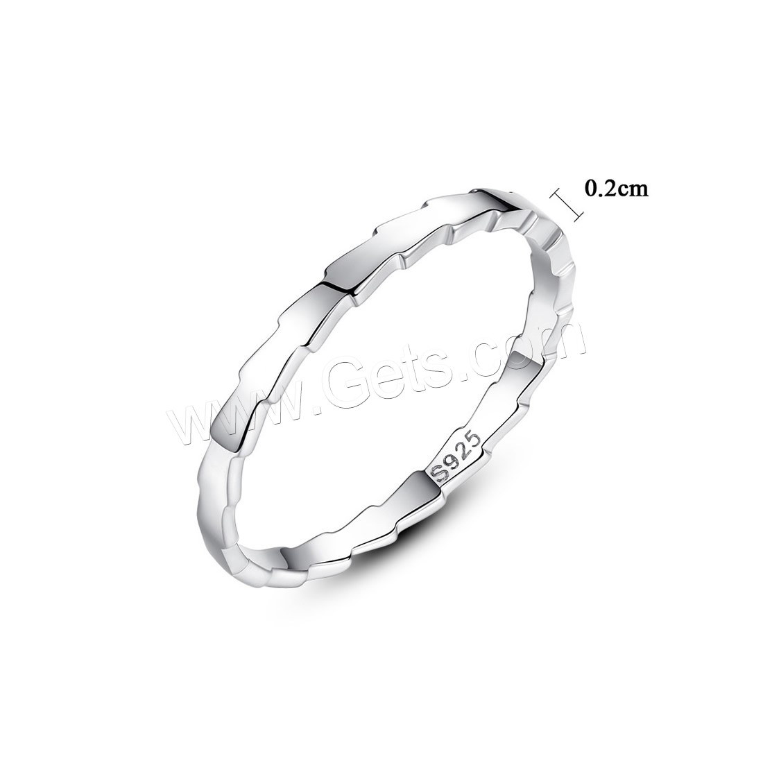 Brass Finger Ring, platinum plated, different size for choice & for woman, nickel, lead & cadmium free, 2mm, Sold By PC