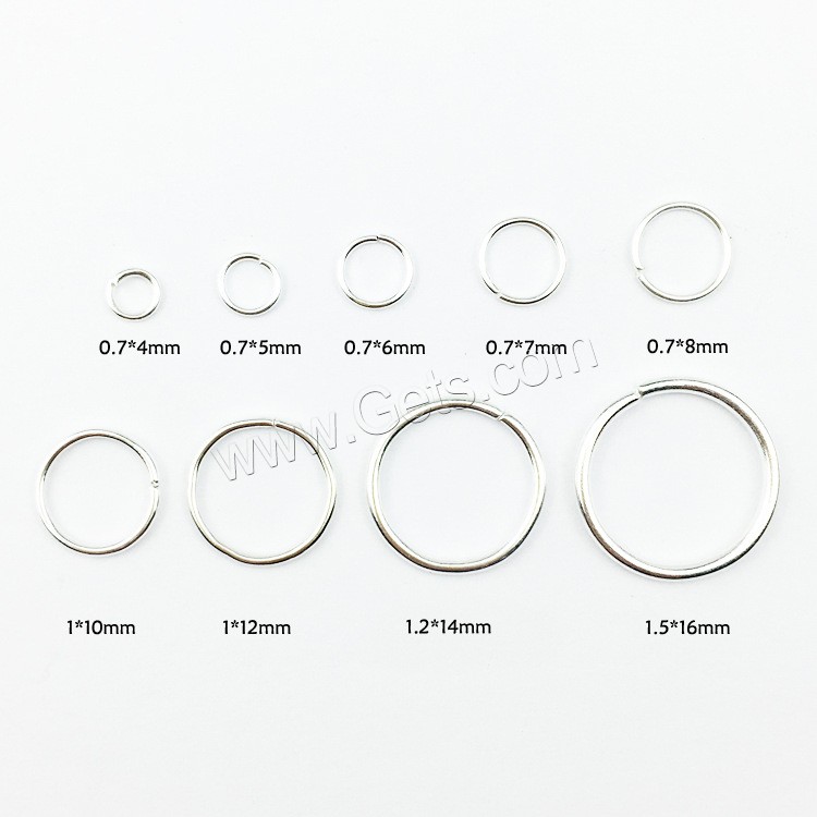 Zinc Alloy Jump Rings, plated, different size for choice, more colors for choice, Sold By Bag
