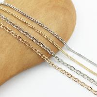 Brass Ear Chain, plated, twist oval chain & oval chain 