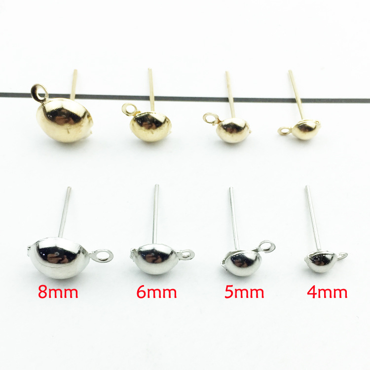 Iron Hook Earwire, plated, with loop & different size for choice, more colors for choice, Hole:Approx 2mm, Sold By PC