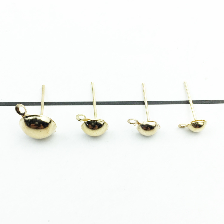 Iron Hook Earwire, plated, with loop & different size for choice, more colors for choice, Hole:Approx 2mm, Sold By PC