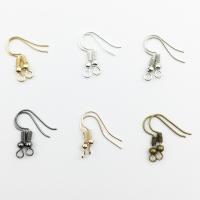 Zinc Alloy Hook Earwire, plated, with loop 18mm Approx 2mm 