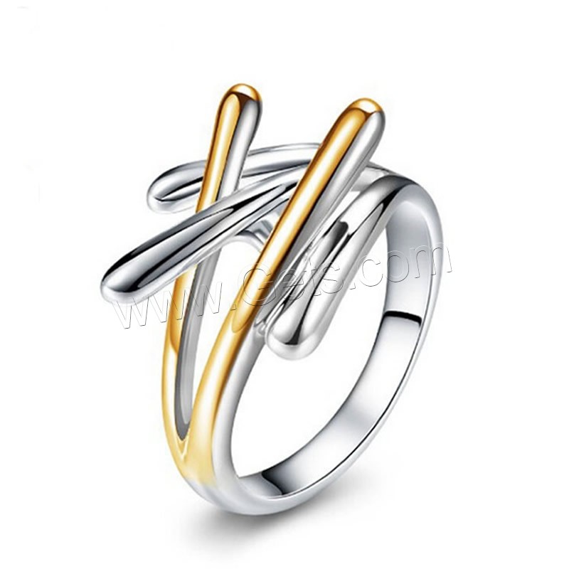 Brass Finger Ring, plated, different size for choice & for woman, 14mm, Sold By PC