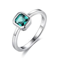 metal anillo, con Cristal austriario, chapado en platina real, diverso tamaño para la opción & para mujer & facetas, libre de níquel, plomo & cadmio, 7x7mm, Vendido por UD