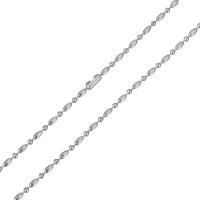 Cadena del collar de acero inoxidable, para mujer, color original, 1.5mm, 3x1.5mm, longitud:aproximado 17 Inch, Vendido por Sarta