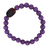Amethyst Bracelet, with Dyed Jade, for woman 8mm Approx 7 Inch 